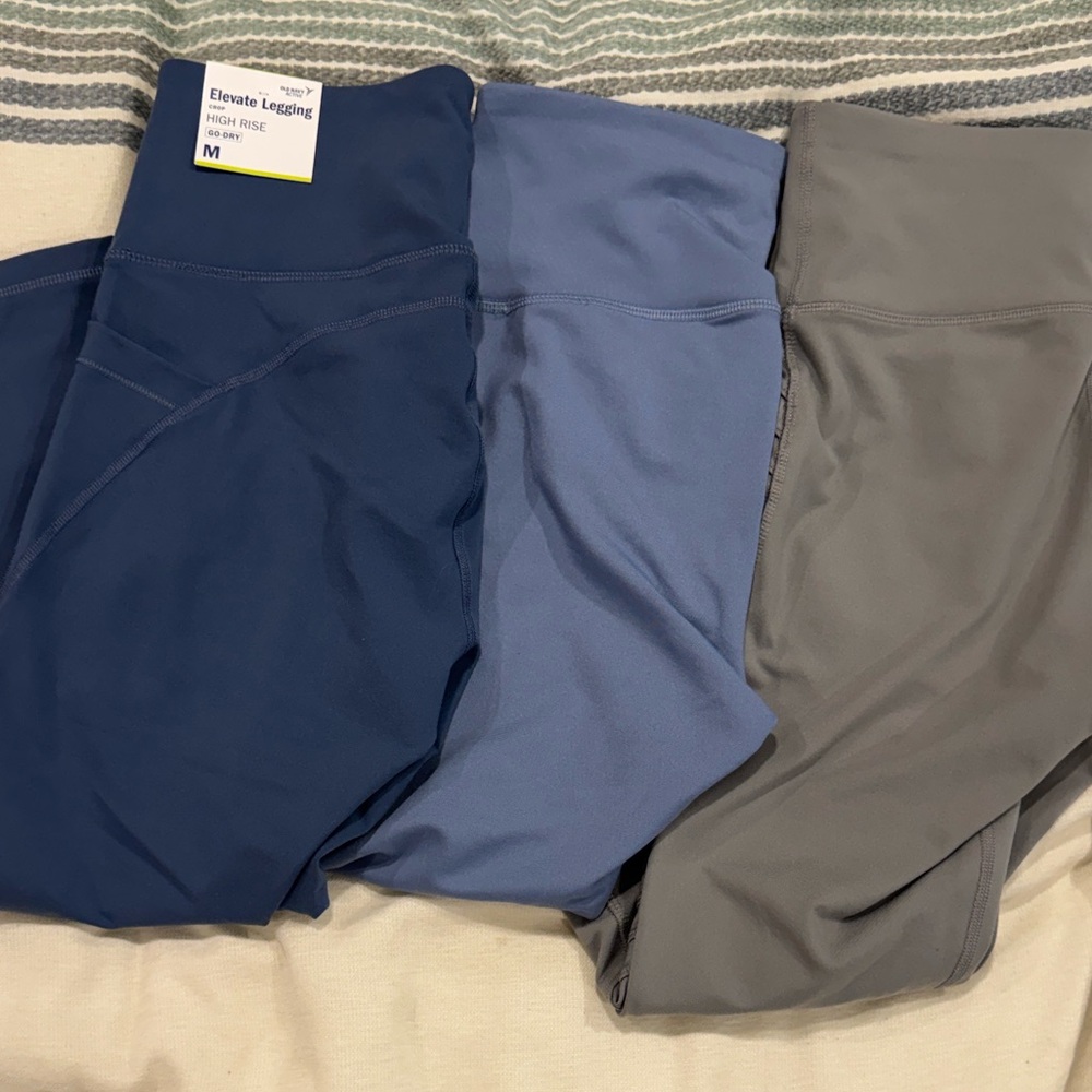 Women's High-Rise Blue Leggings